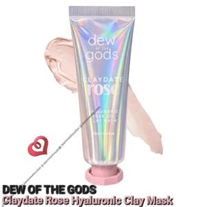 🎉2•$13/3•$18🎉 DEW OF THE GODS Claydate Rose Hyaluronic Healing Face Clay Mask